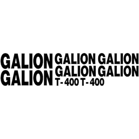 Aftermarket New Decal Set for Galion Model T400 Machines MAE30-0234